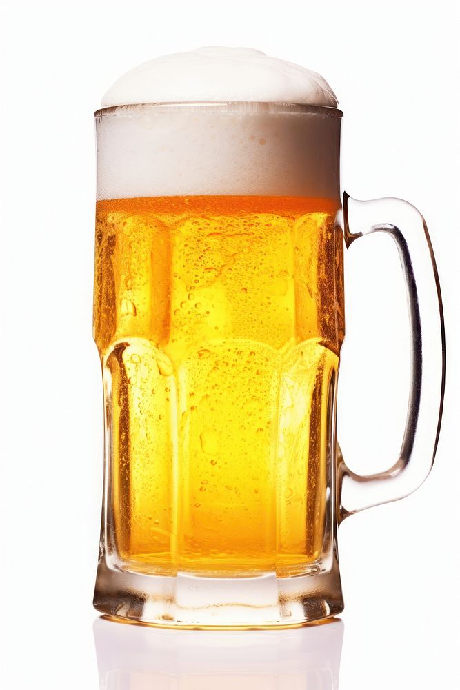 Beer drink lager glass. 