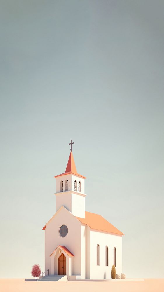 Architecture building outdoors church. AI generated Image by rawpixel.