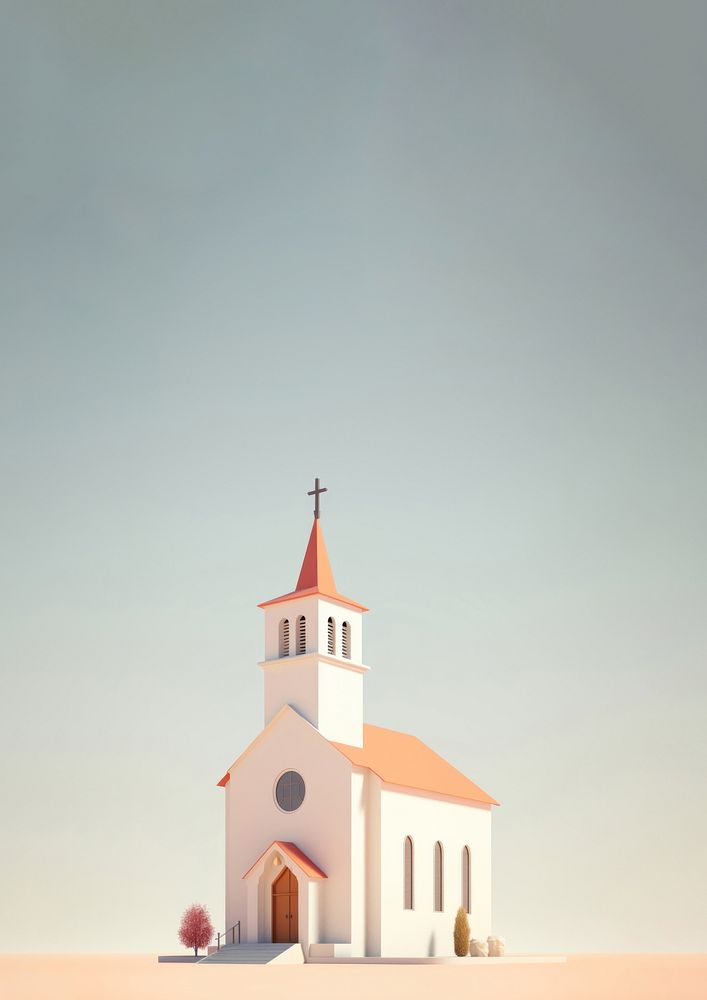 Architecture building outdoors church. AI generated Image by rawpixel.