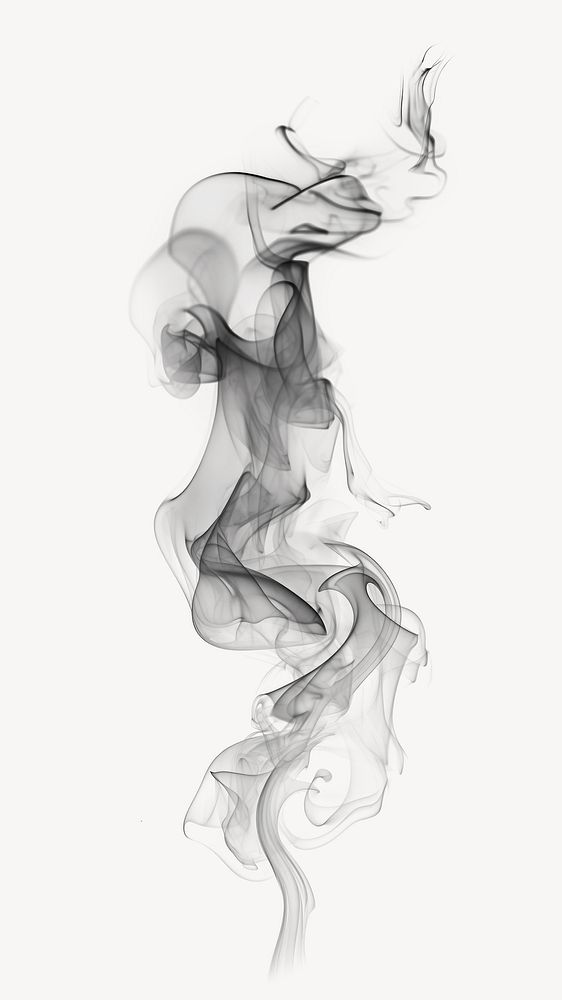 Smoke steam black black background monochrome. AI generated Image by rawpixel.