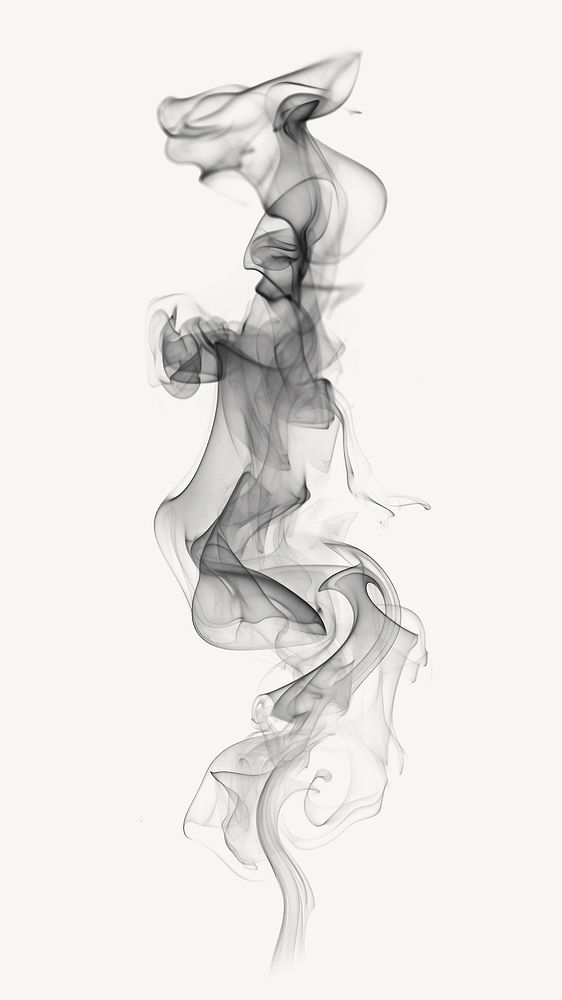 Smoke steam black black background creativity. AI generated Image by rawpixel.