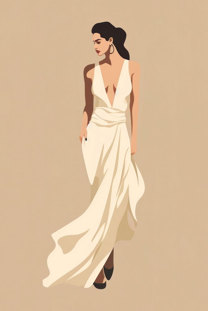 Woman fashion wedding dress adult. AI generated Image by rawpixel.