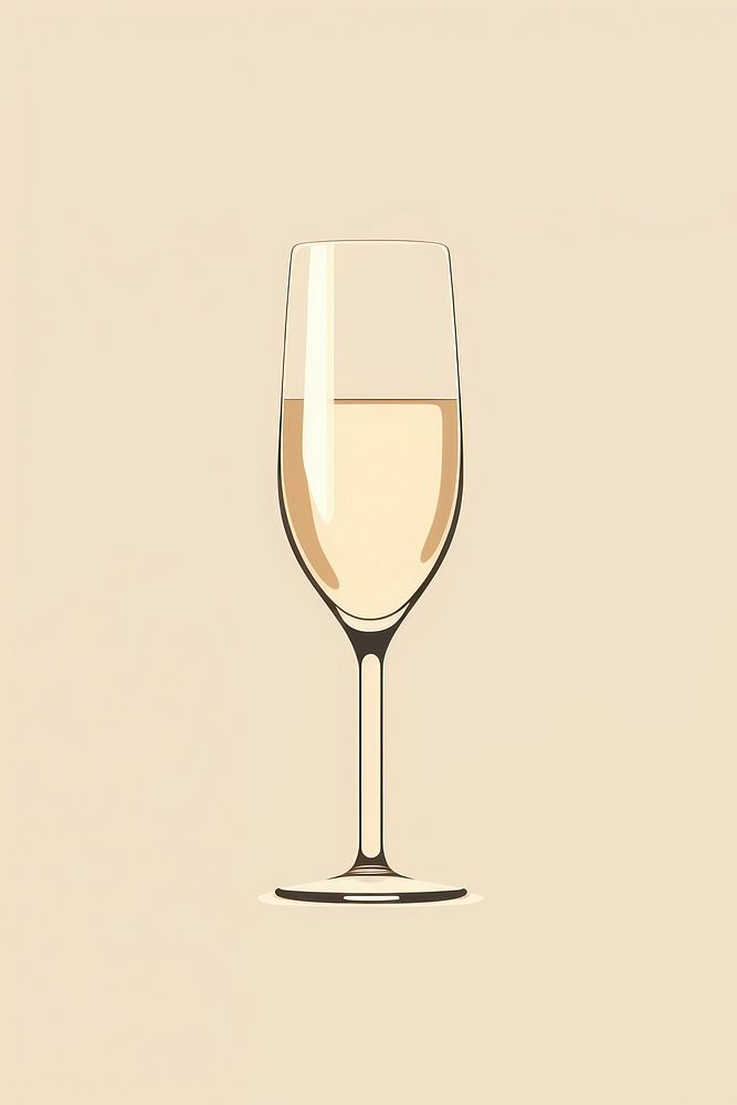 Champagne glass drink wine refreshment.