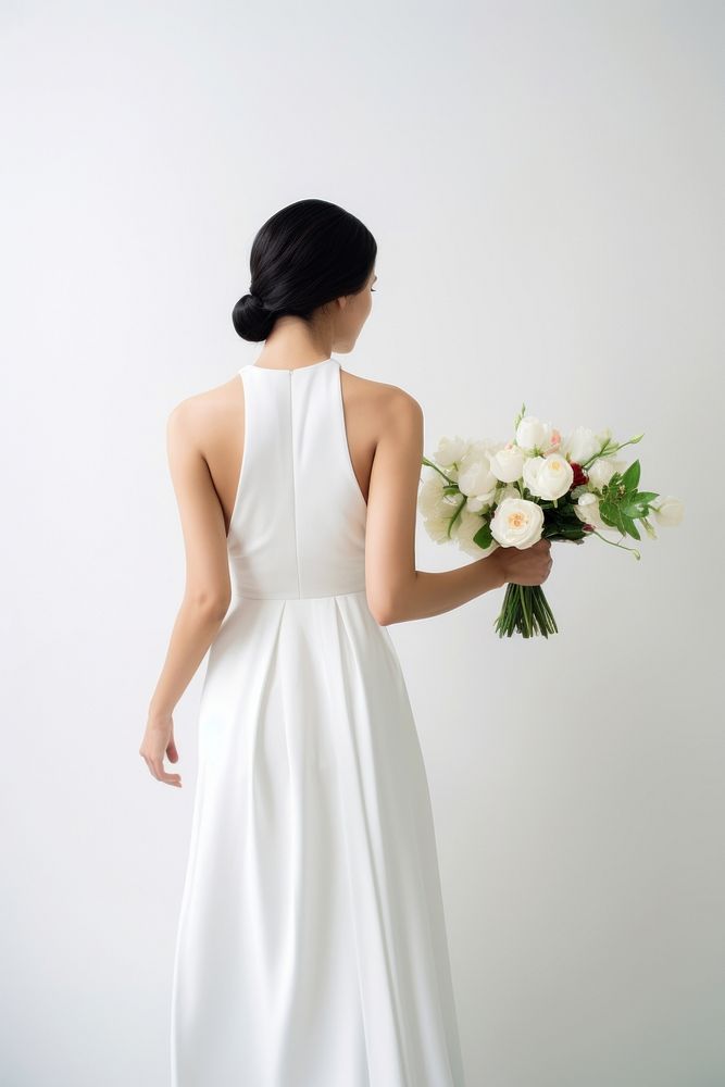 Bride flower dress bride. AI generated Image by rawpixel.