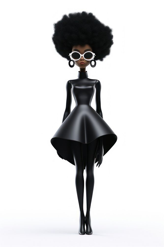 Black woman glasses fashion adult. AI generated Image by rawpixel.