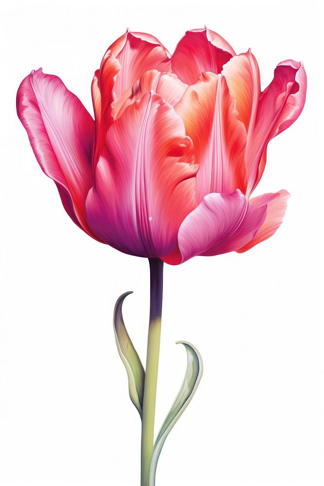 Tulip tulip blossom flower. AI generated Image by rawpixel.