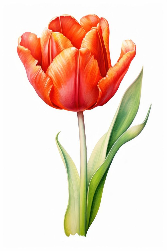 Tulip tulip flower plant. AI generated Image by rawpixel.