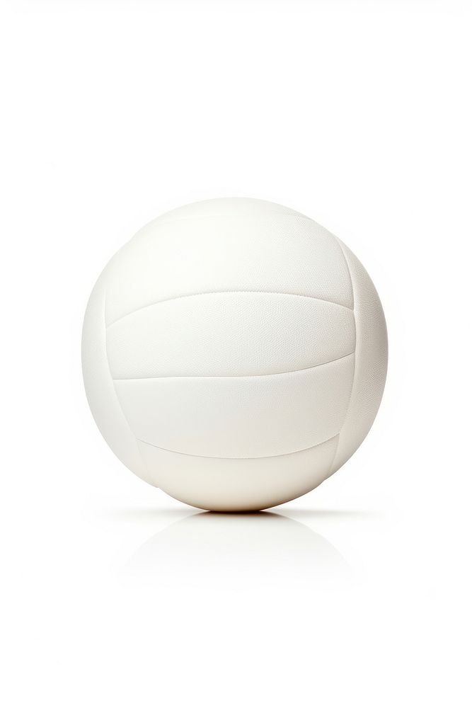 White volleyball sphere sports white background. AI generated Image by rawpixel.