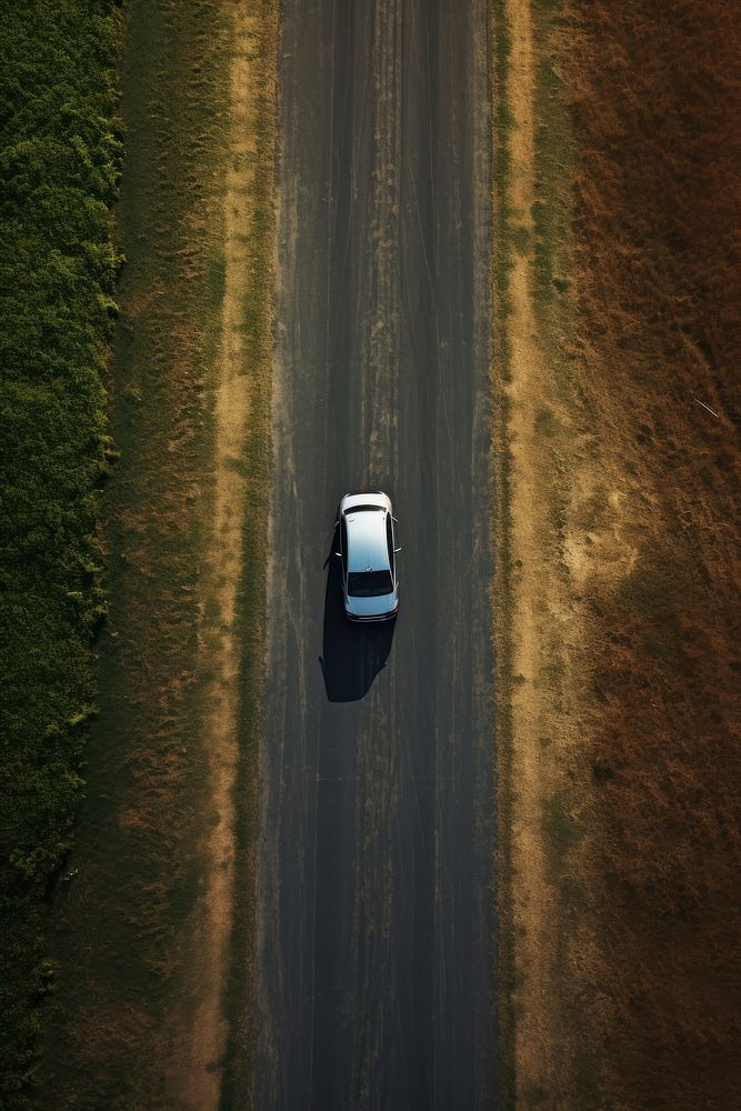 Station Wagon car vehicle highway driving. AI generated Image by rawpixel.