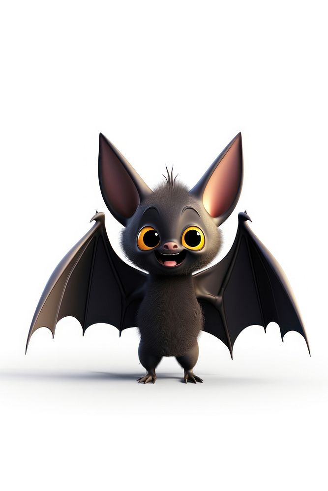 Bat cartoon animal mammal. AI generated Image by rawpixel.