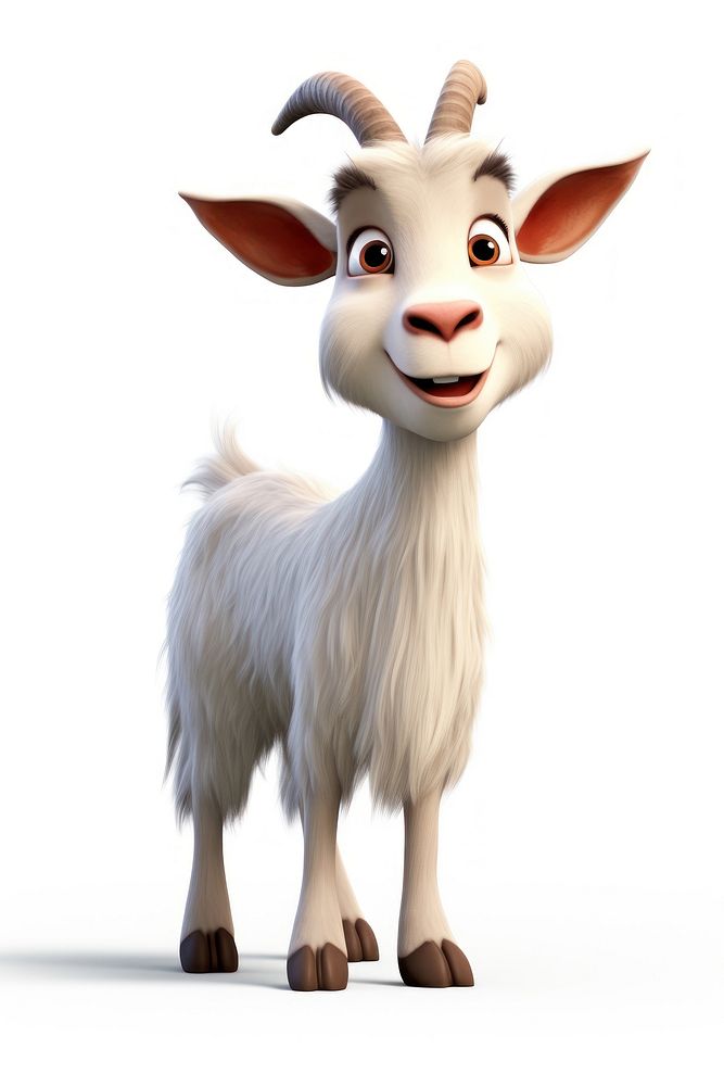 Goat cartoon mammal animal. AI generated Image by rawpixel.