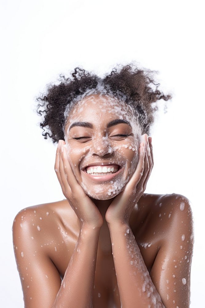 Body care adult portrait washing. AI generated Image by rawpixel.