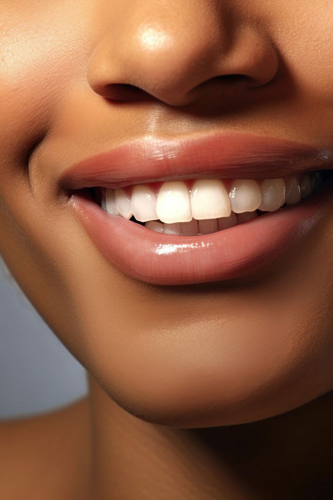 Black woman teeth skin smiling. AI generated Image by rawpixel.