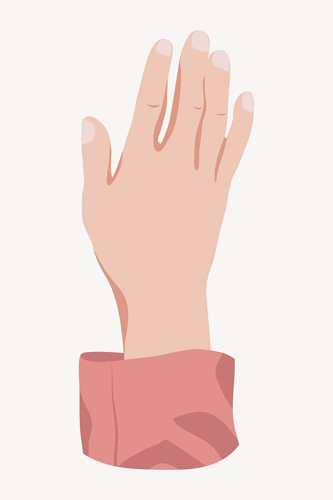 Businesswoman's hand gesture, aesthetic illustration