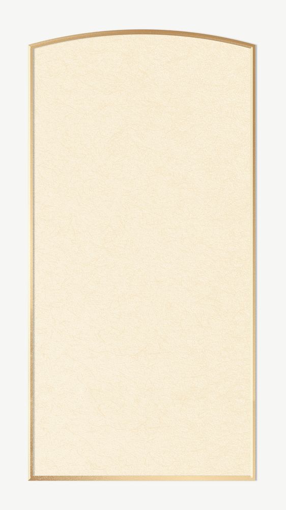 Aesthetic rectangle cream frame psd