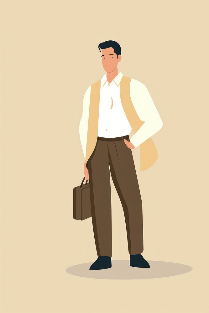 Teacher adult bag briefcase. AI generated Image by rawpixel.
