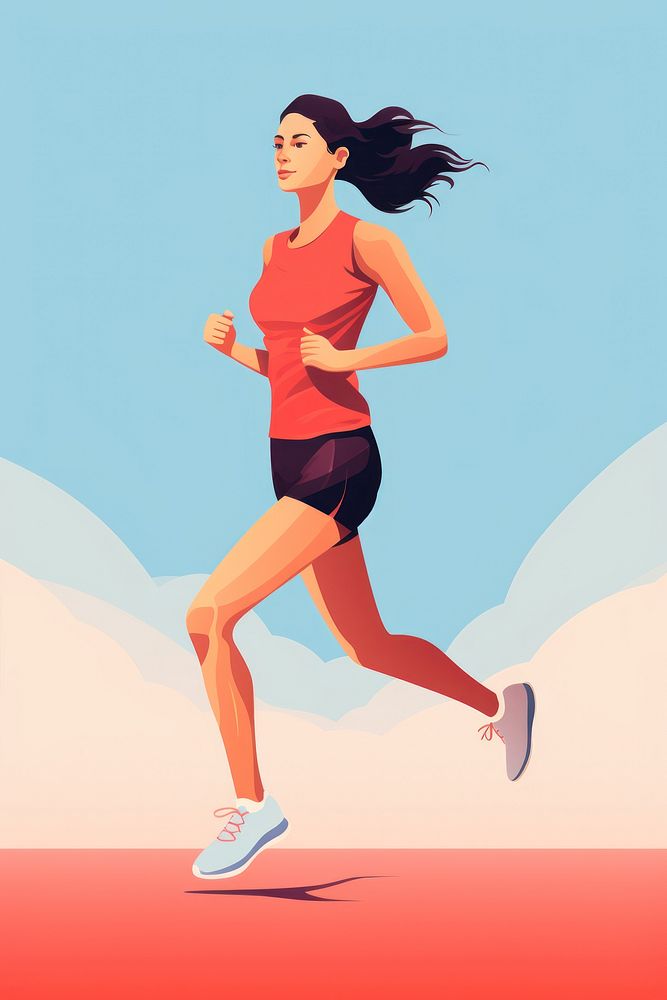 Running jogging sports adult. AI generated Image by rawpixel.