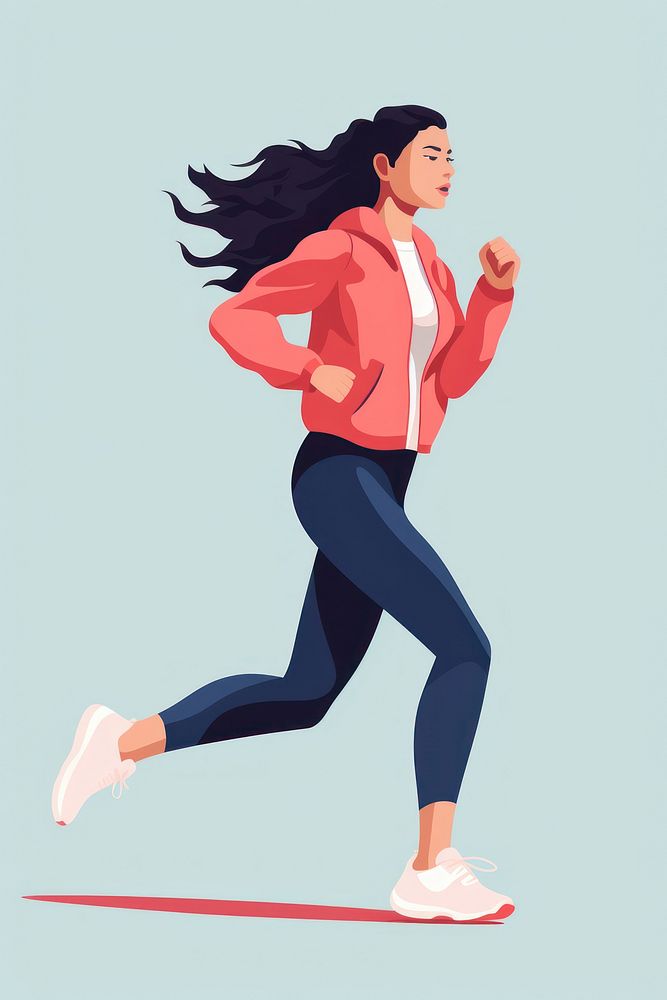 Running jogging sports adult. AI generated Image by rawpixel.