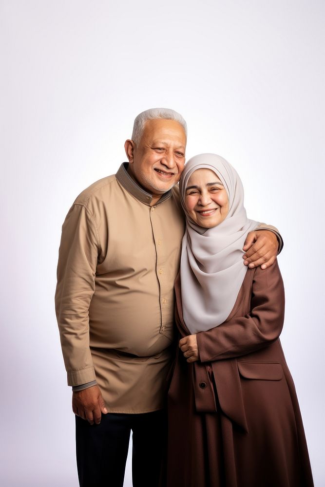 Muslim couple portrait family photo. AI generated Image by rawpixel.