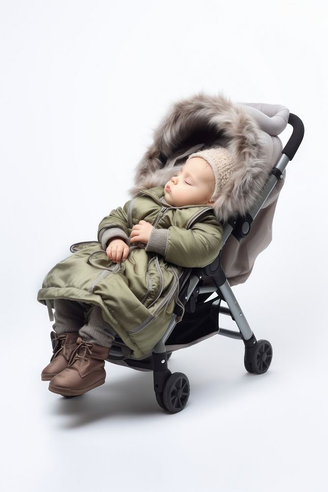 Baby sleeping stroller baby coat toy. AI generated Image by rawpixel.