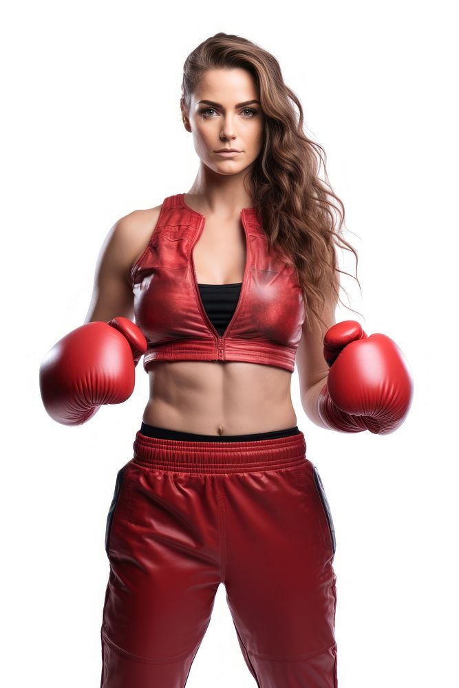 Trainer coach women boxing workout punching sports. AI generated Image by rawpixel.