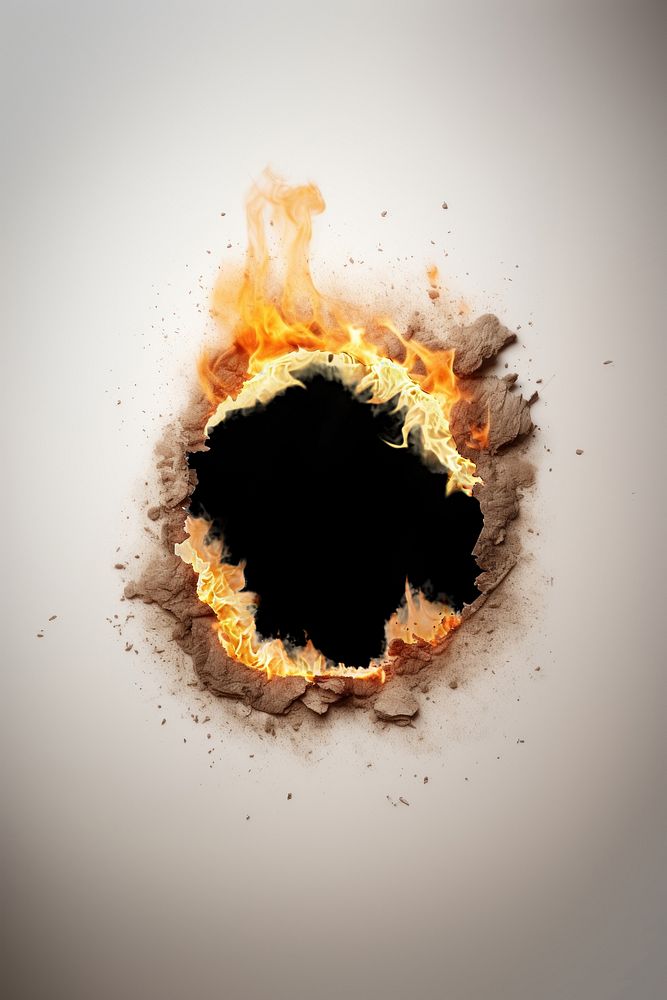 Circle flame fire destruction. AI generated Image by rawpixel.