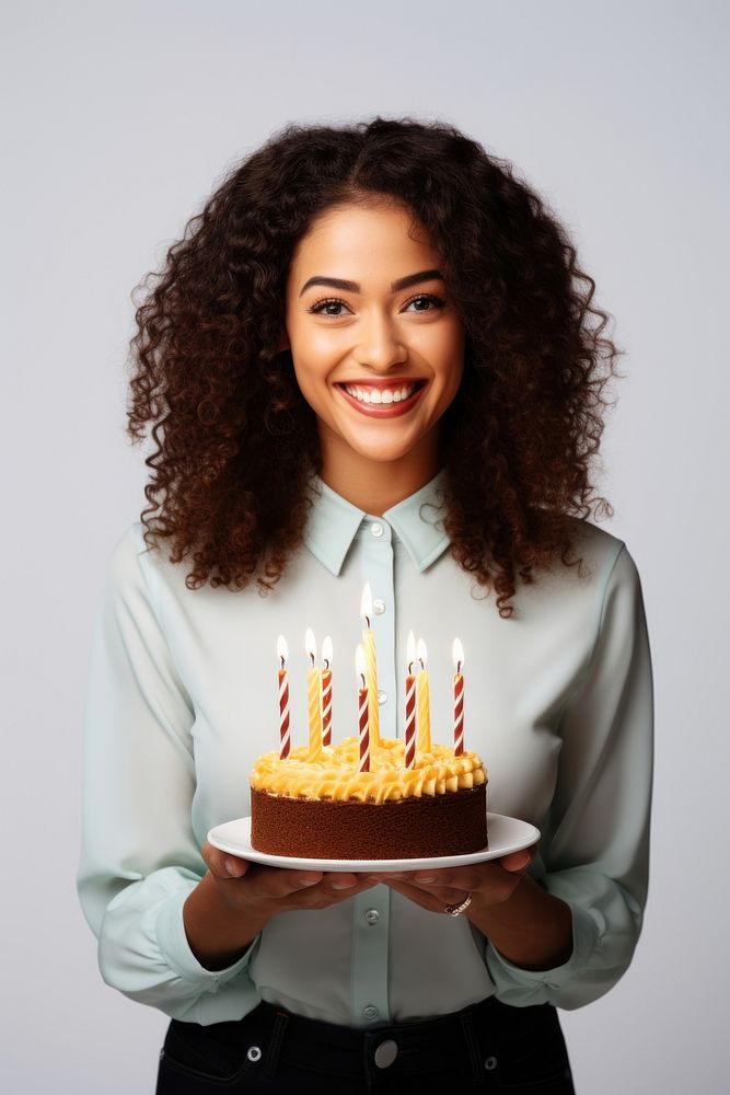 Happy Birthday cake birthday smiling. AI generated Image by rawpixel.