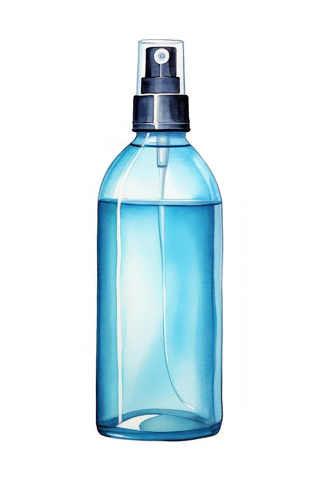 Blue Ethyl Alcohol bottle blue | Free Photo Illustration - rawpixel