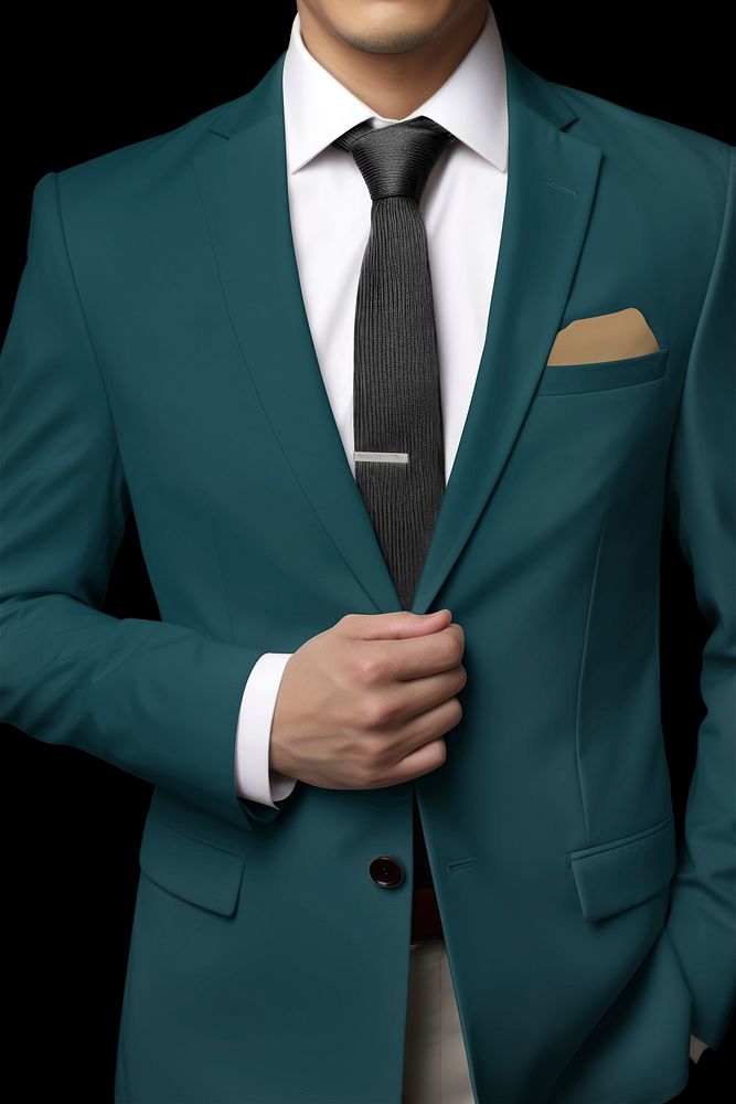 Men's suit blazer mockup, apparel psd