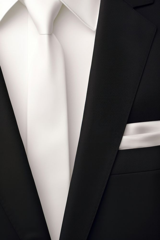 White suit tuxedo tie accessories. AI generated Image by rawpixel.