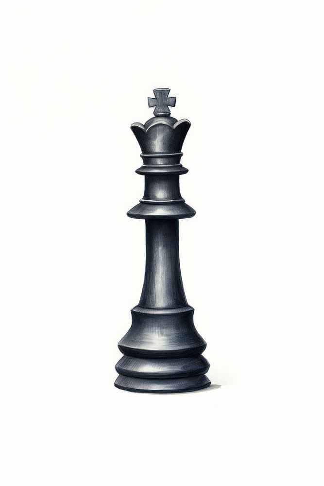 Chess black game white background. AI generated Image by rawpixel.
