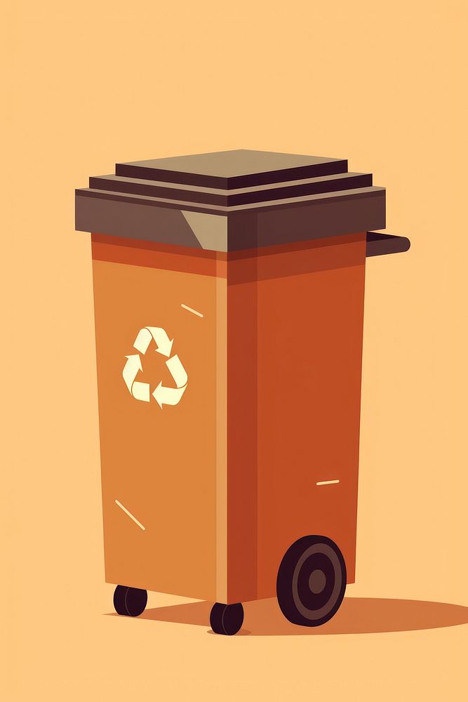 Trash bin recycling letterbox garbage. AI generated Image by rawpixel.