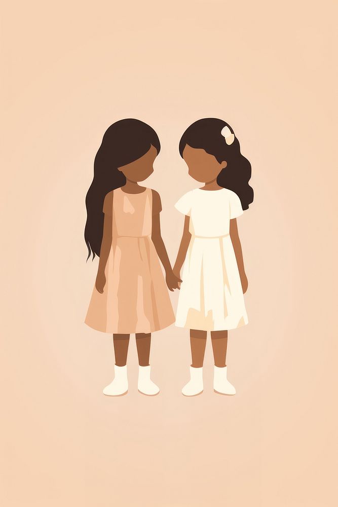 Child dress girl togetherness. AI generated Image by rawpixel.