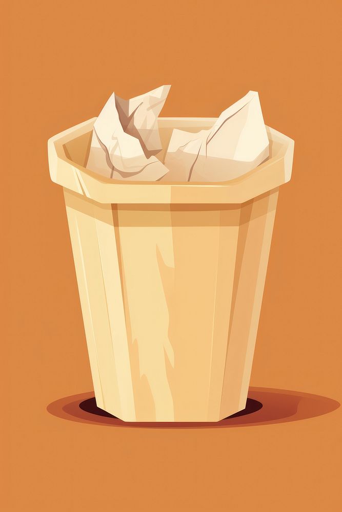 Crumpled paper container recycling letterbox. AI generated Image by rawpixel.