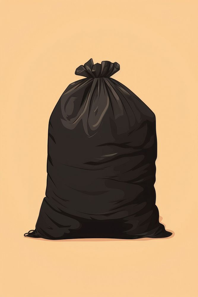 Black trash bag black recycling clothing. AI generated Image by rawpixel.