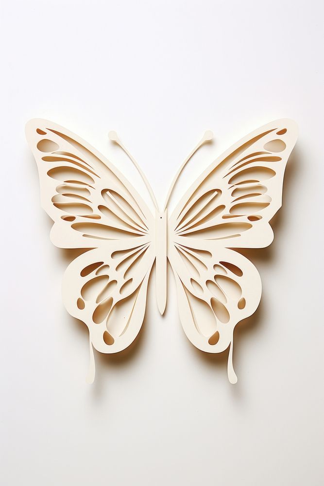 Butterfly white white background accessories. AI generated Image by rawpixel.