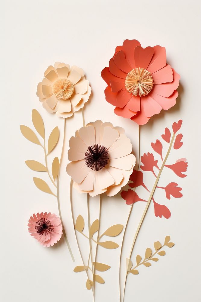 Flowers plant petal paper. AI generated Image by rawpixel.