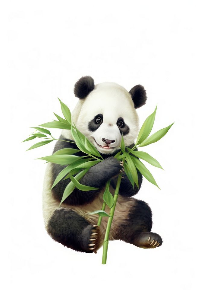 Panda wildlife cartoon animal. AI generated Image by rawpixel.