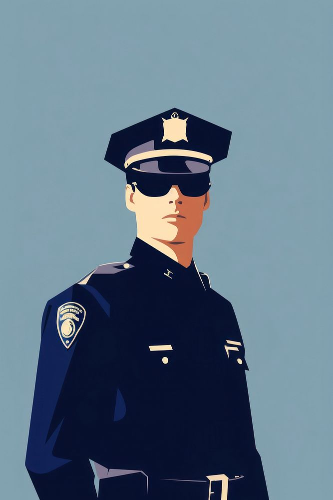 Police officer adult protection technology. 