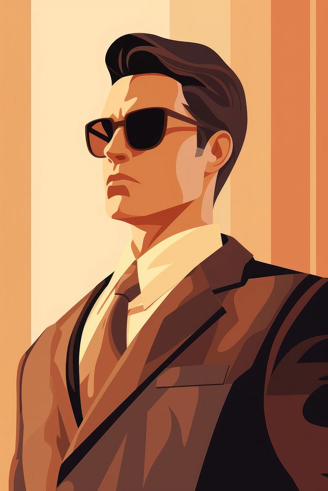 Attorney sunglasses portrait adult. AI generated Image by rawpixel.
