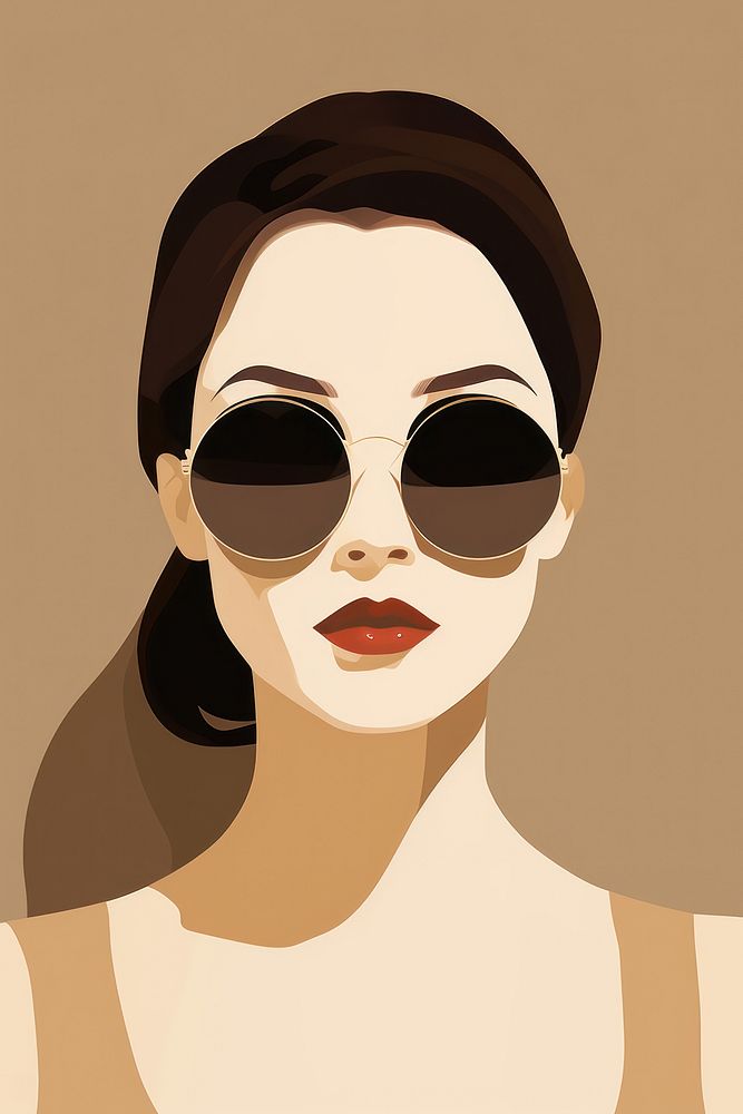 Glasses sunglasses portrait adult. AI generated Image by rawpixel.