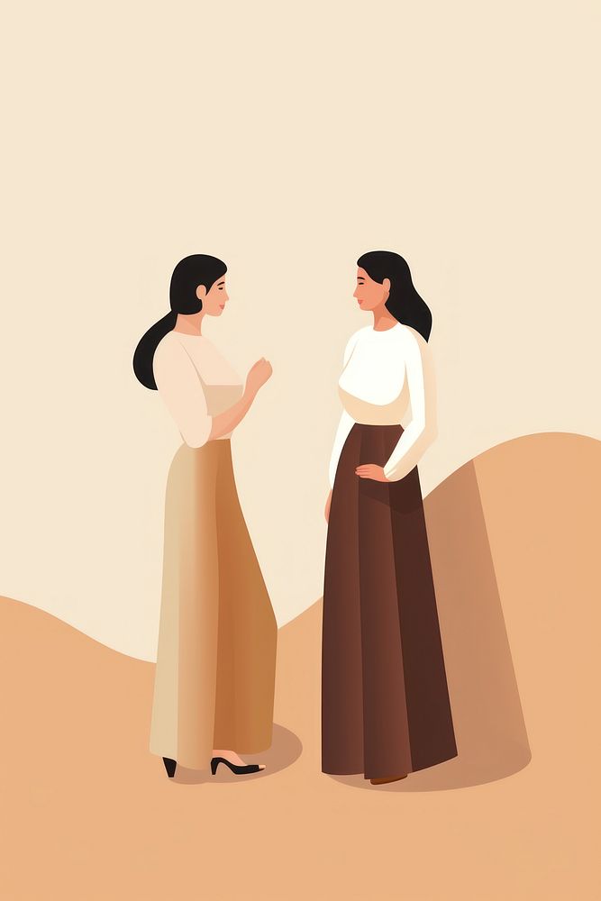Adult dress togetherness friendship. AI generated Image by rawpixel.