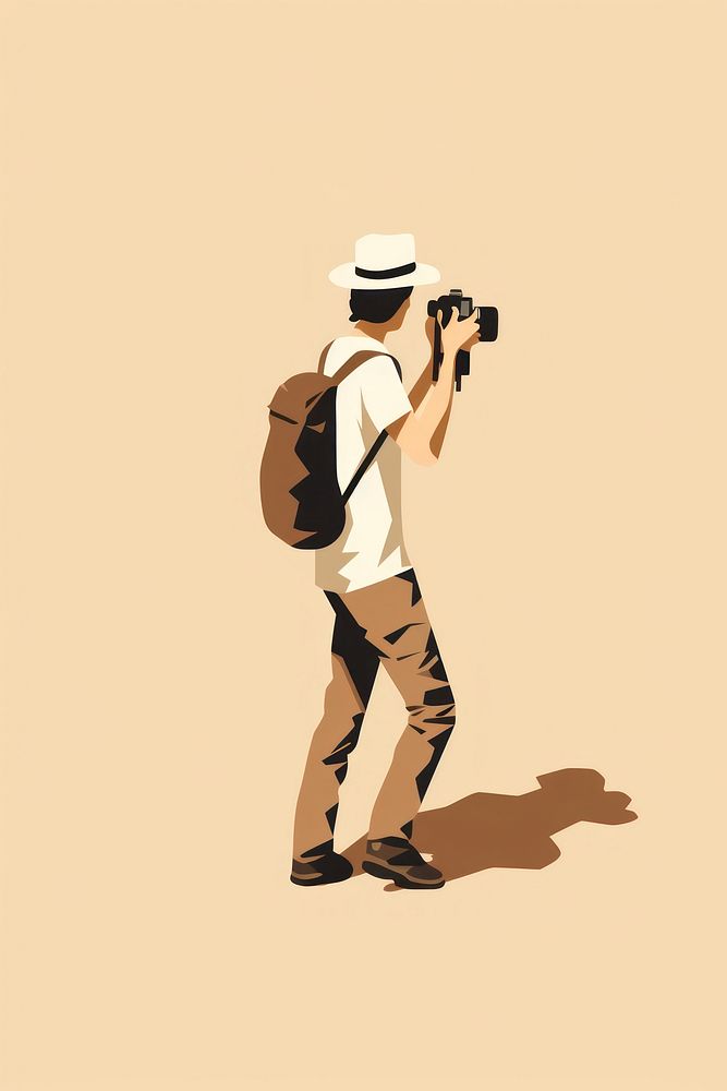 Tourist camera adult photographing. AI generated Image by rawpixel.