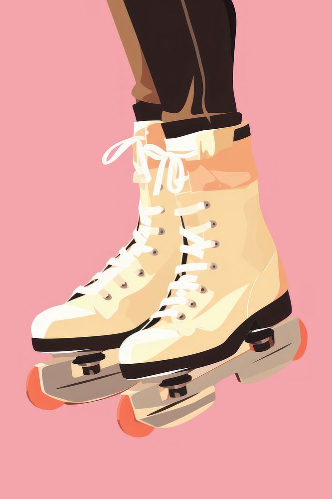 Ice skating footwear shoe skateboard. AI generated Image by rawpixel.