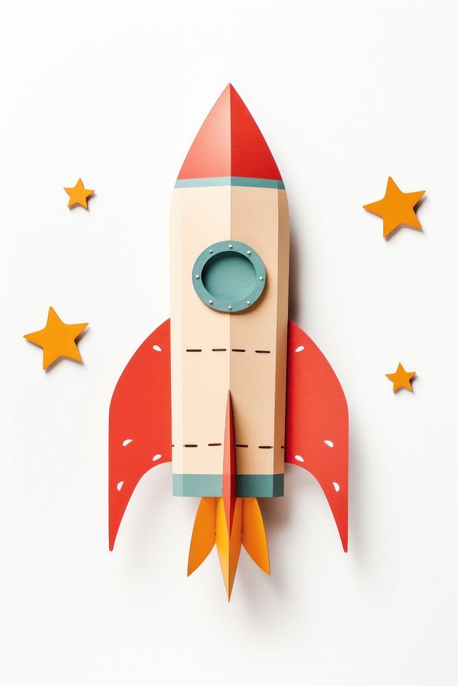 Rocket celebration spaceplane creativity. AI generated Image by rawpixel.