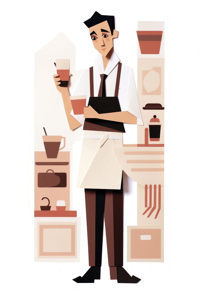 Adult standing portrait barista. AI generated Image by rawpixel.