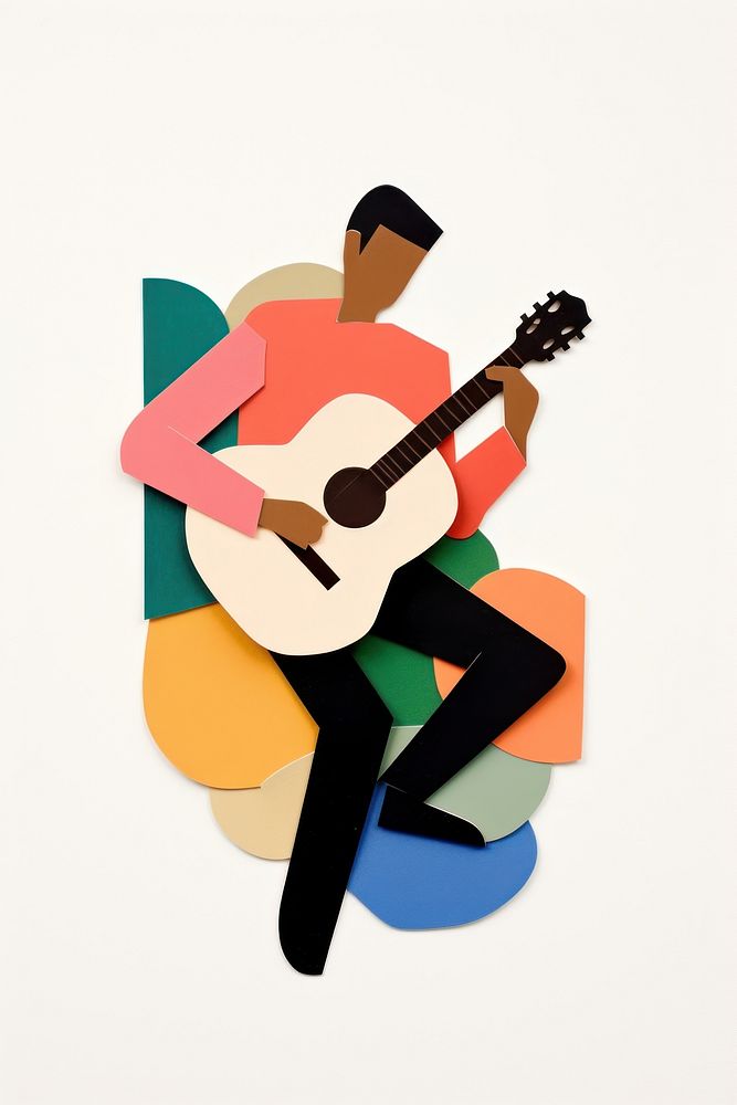 Man playing guitar musician performance creativity. AI generated Image by rawpixel.