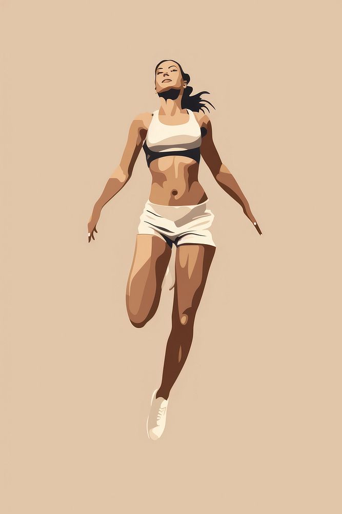 Athlete dancing athlete shorts. AI generated Image by rawpixel.