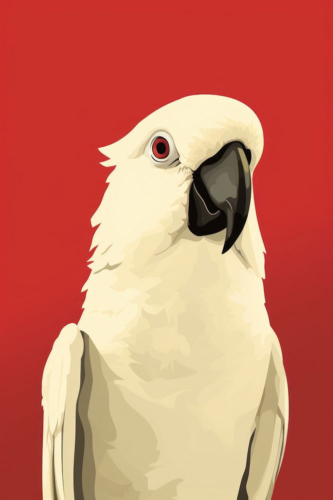 Parrot cockatoo animal bird. AI generated Image by rawpixel.