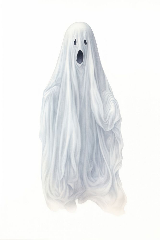 Halloween drawing white representation. AI generated Image by rawpixel.